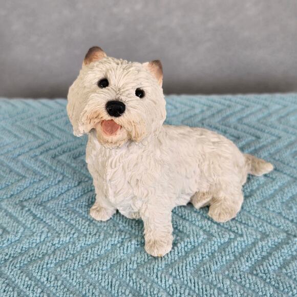 Vintage 1988 Castagna Sitting West Highland White Terrier Figure Made in Italy - Picture 2 of 9